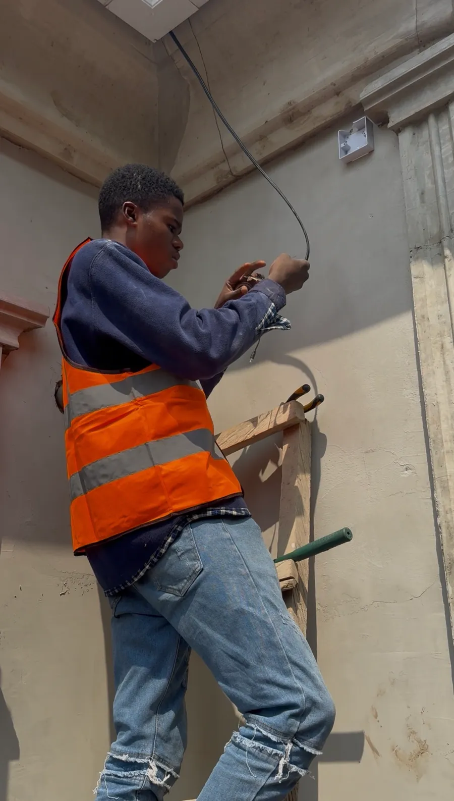 Terminating and testing camera wiring